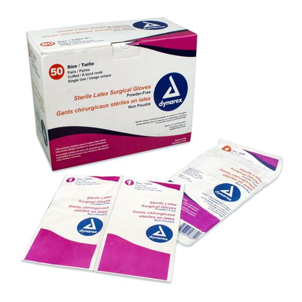 Gloves Surgical Powder-Free Latex 6.5 Sterile Natural 200/Ca